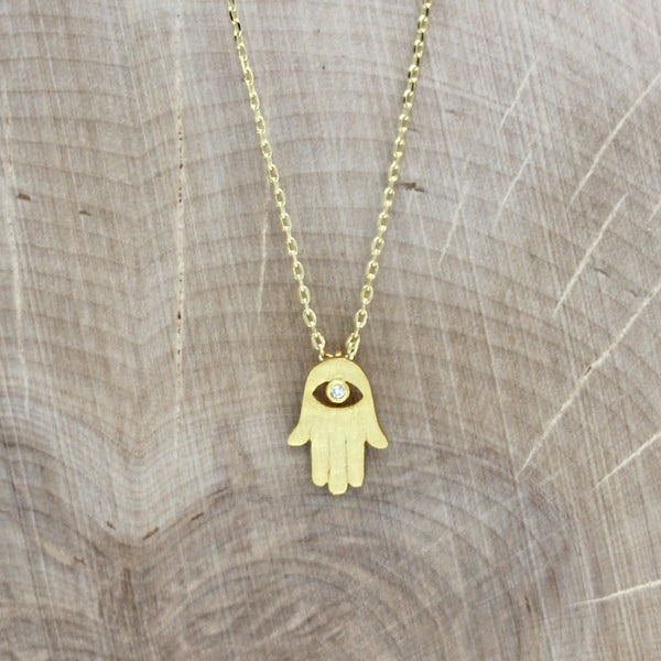 Hamsa Charm Necklace