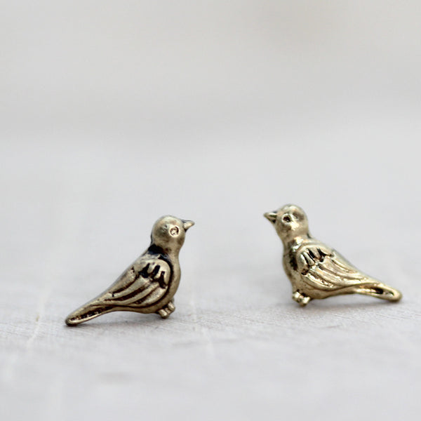 Mini Dove Stud Earrings