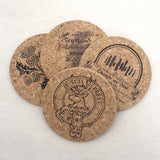 Outlander Themed Cork Coaster Set of 4