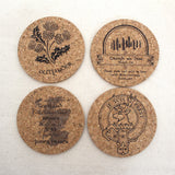 Outlander Themed Cork Coaster Set of 4