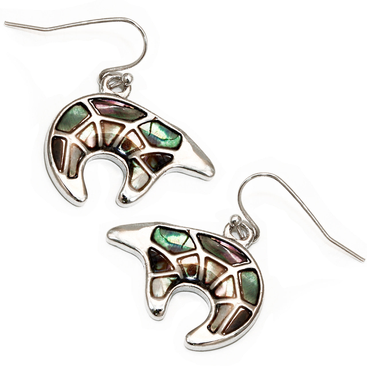 Polar Bear Shell Earrings
