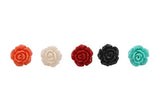 Rose Flower Stud Earrings (5 colors)
