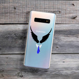 black angel wings and tie castiel samsung phone case