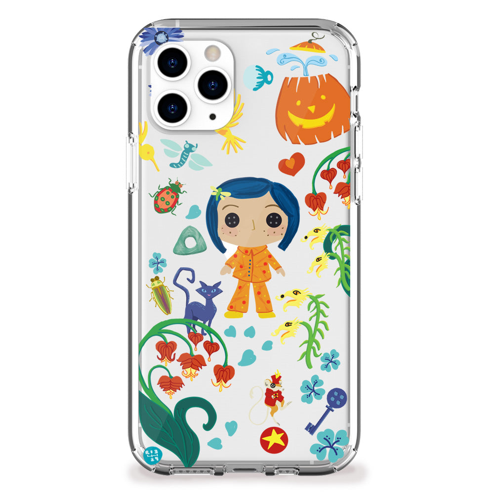spooky other world garden iphone case