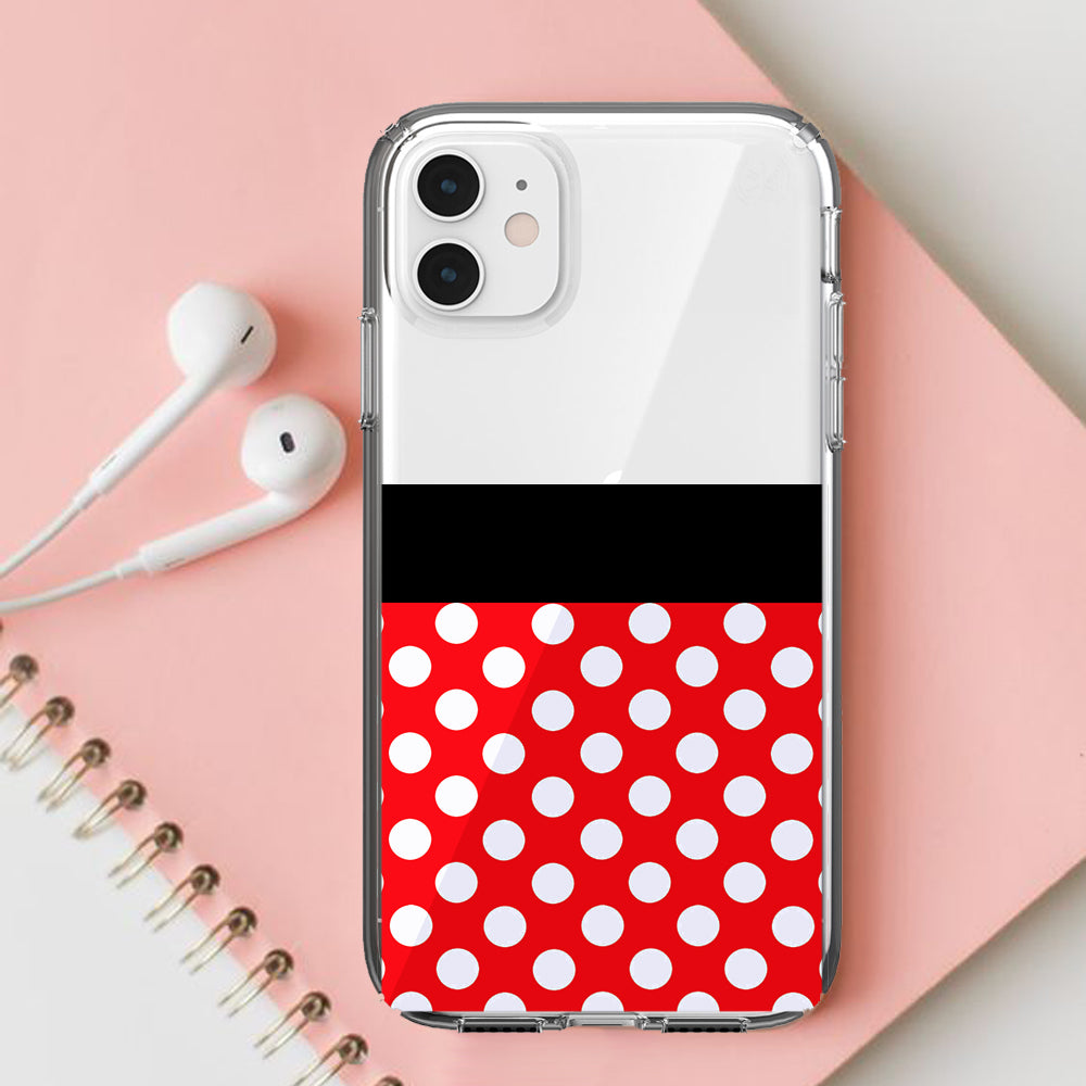 minnie polka dots iphone case