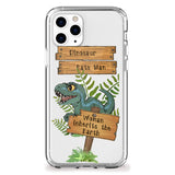 Dinosaur Eats Man iPhone Case