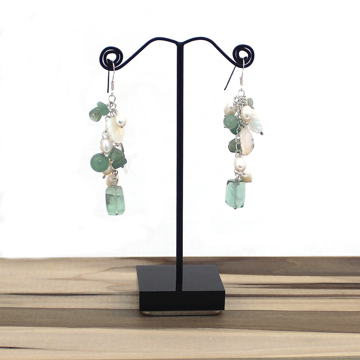 Jade Dreams Cluster Earrings