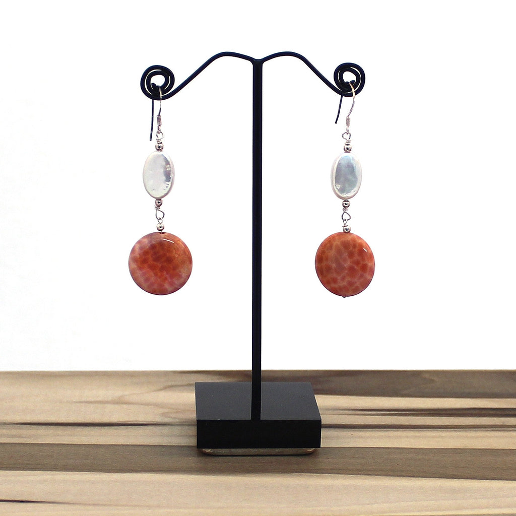 Polished Fire Dangle Earrings
