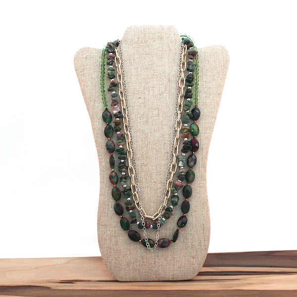 Layered necklace - Forest