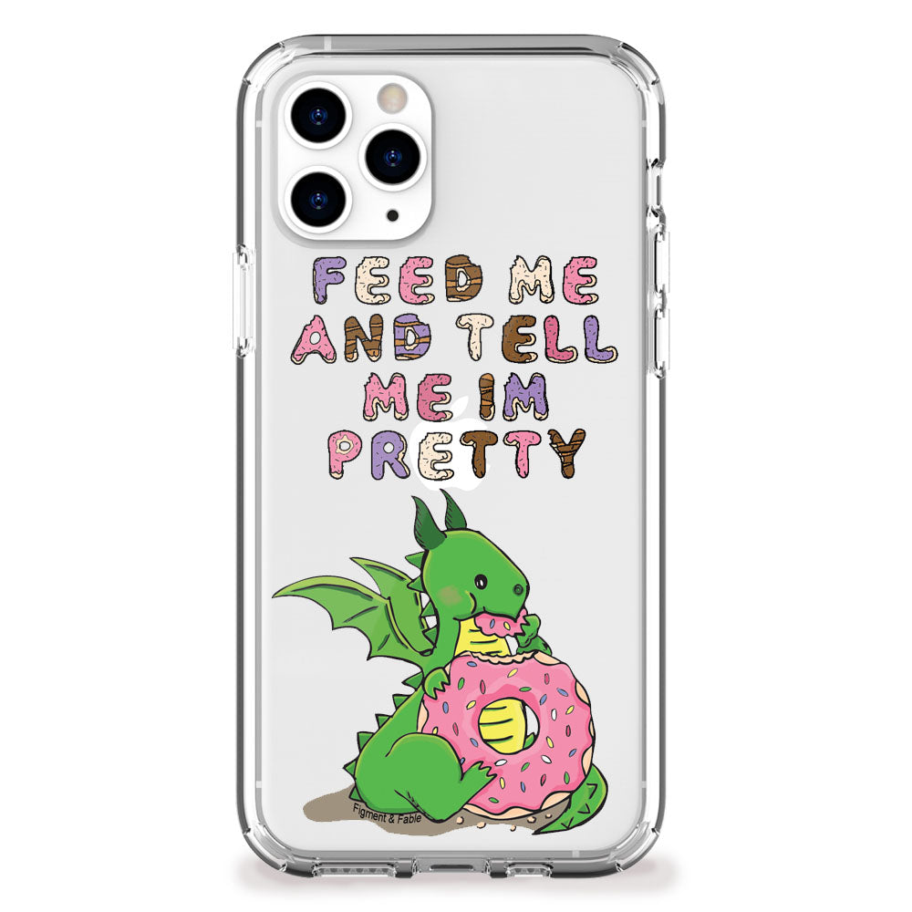 dragon eating donuts iphone case