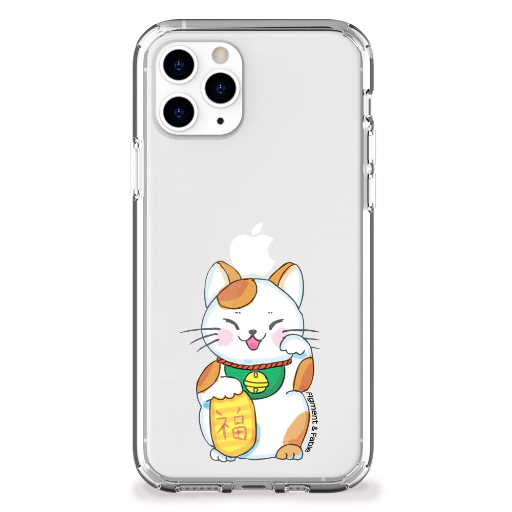 lucky fortune cat iphone case