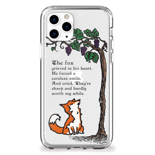 sour grapes fox iphone case