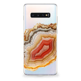 Orange Geode Samsung Galaxy Case