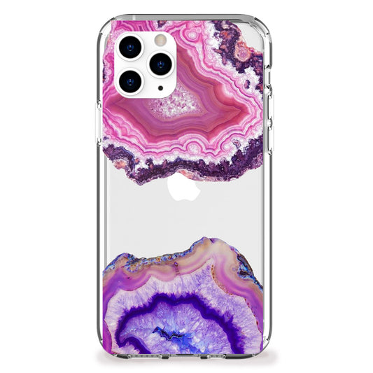 pink and purple geode iphone case