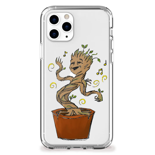 dancing groot tree iphone case