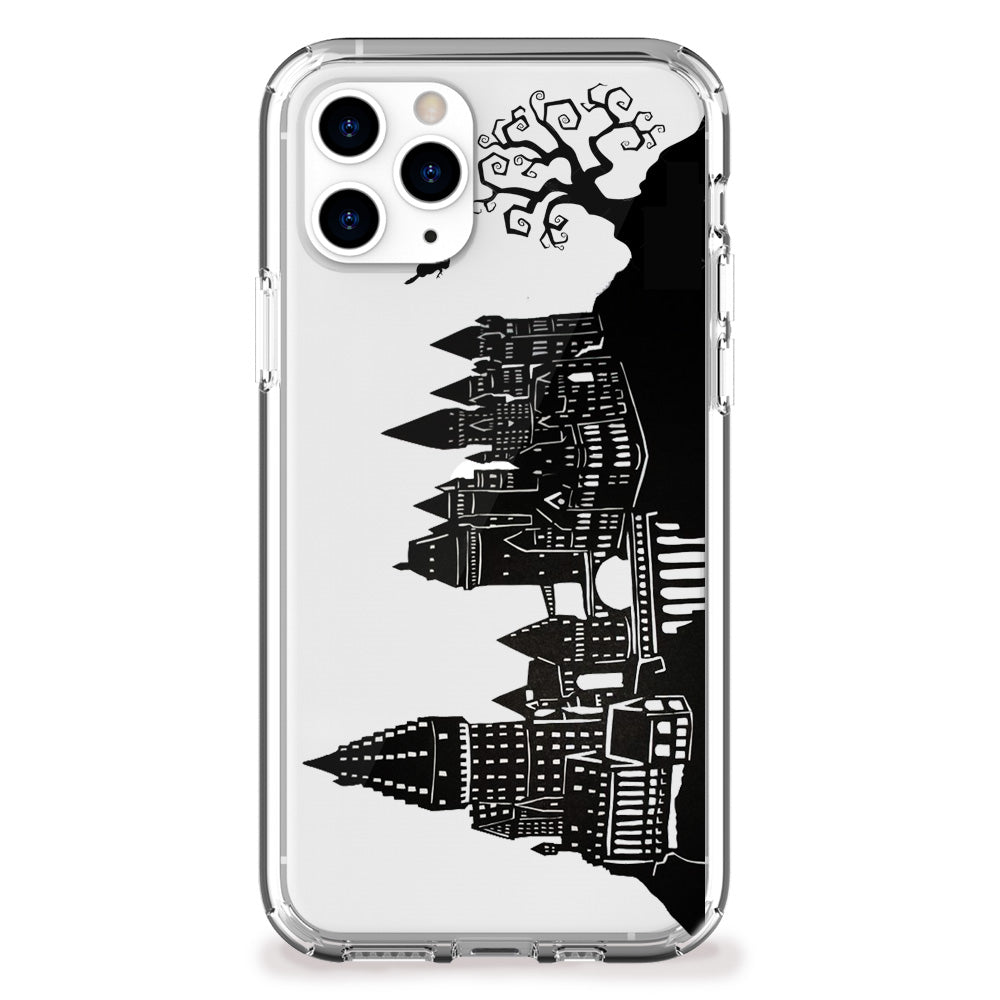 wizard castle silhouette iphone case