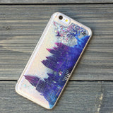 Wizards Castle Twilight and Silver Glitter iPhone Case