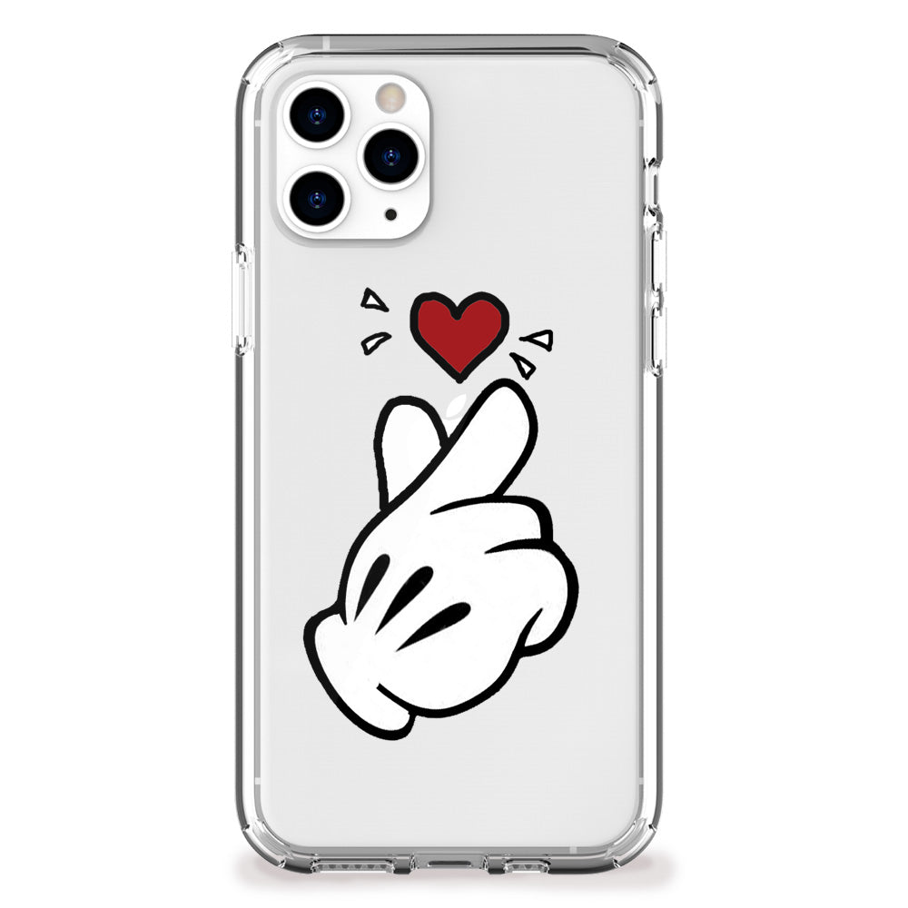 kpop finger hearts iphone case