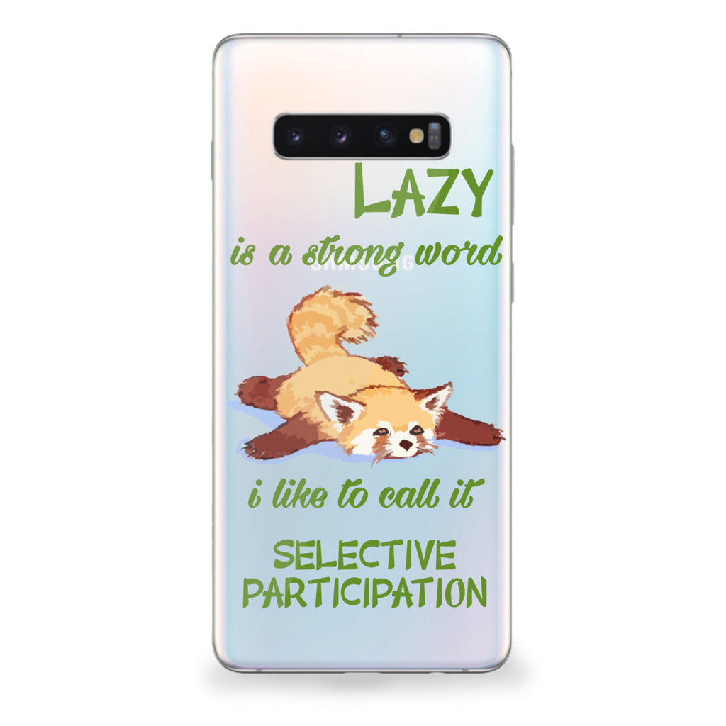 Lazy Red Panda Samsung Galaxy Case