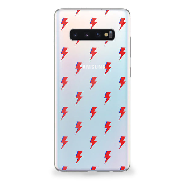 Lightning Bolts (Red) Samsung Galaxy Case