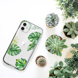 Monstera Foliage Leaves iPhone Case