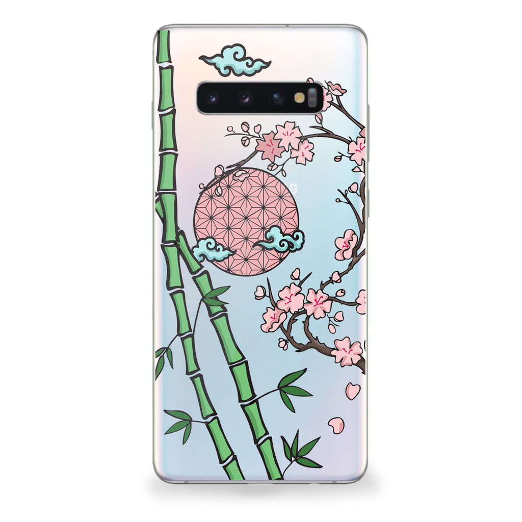 Hanafuda Cherry Blossoms Samsung Galaxy Case