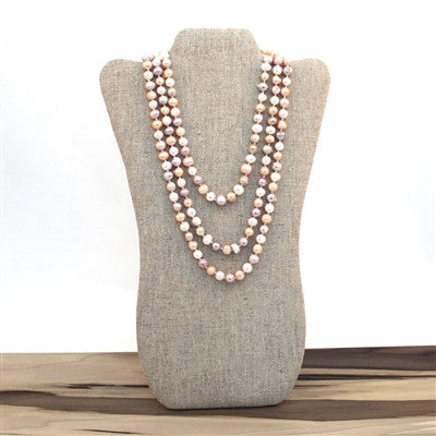 Endless Pearl Necklace - Multicolor