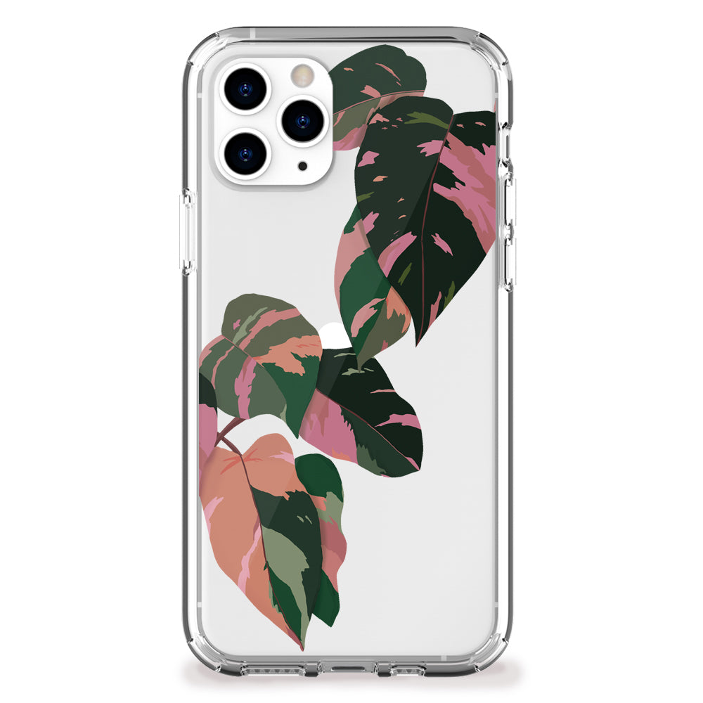 philodendron pink princess iphone case