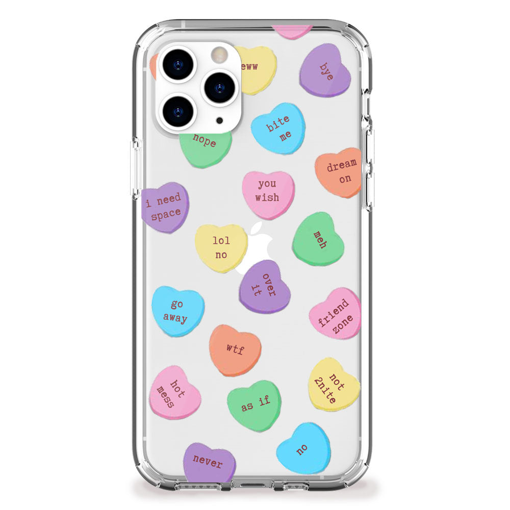 candy hearts humor iphone case
