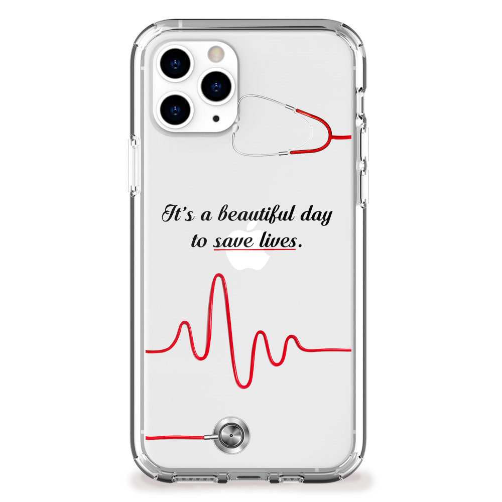 Save Lives Doctor iphone case