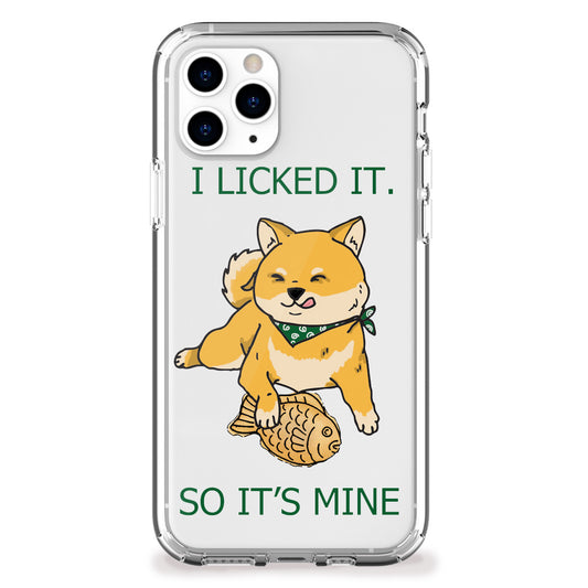 Shiba Inu Licked It iPhone Case