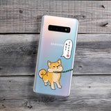 stubborn shiba inu dog phone case