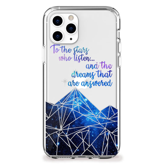 stars who listen mountains iphone case