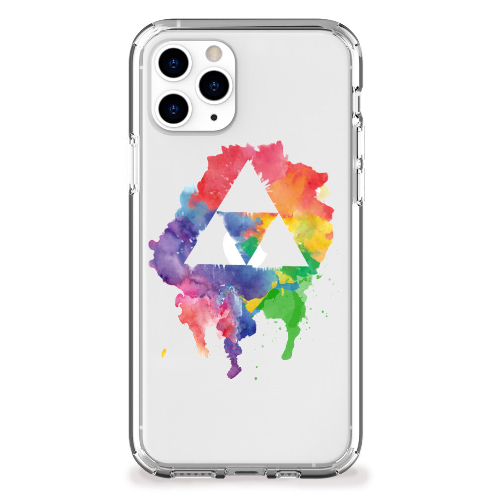 watercolor tri force iphone case