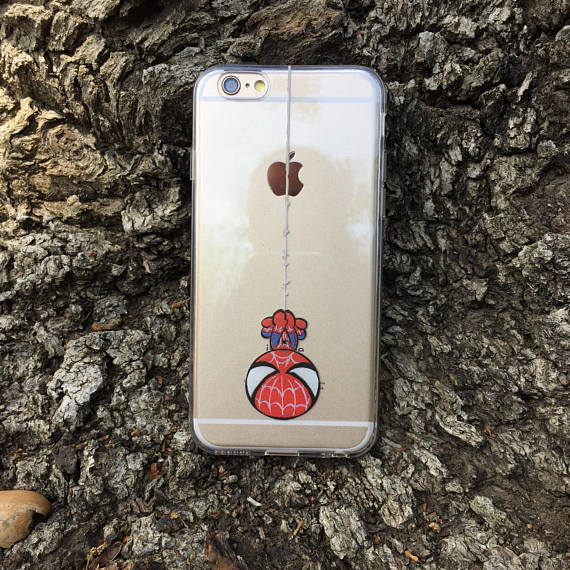 cute chibi spiderman phone case