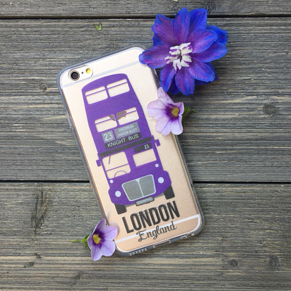 purple bus iphone case