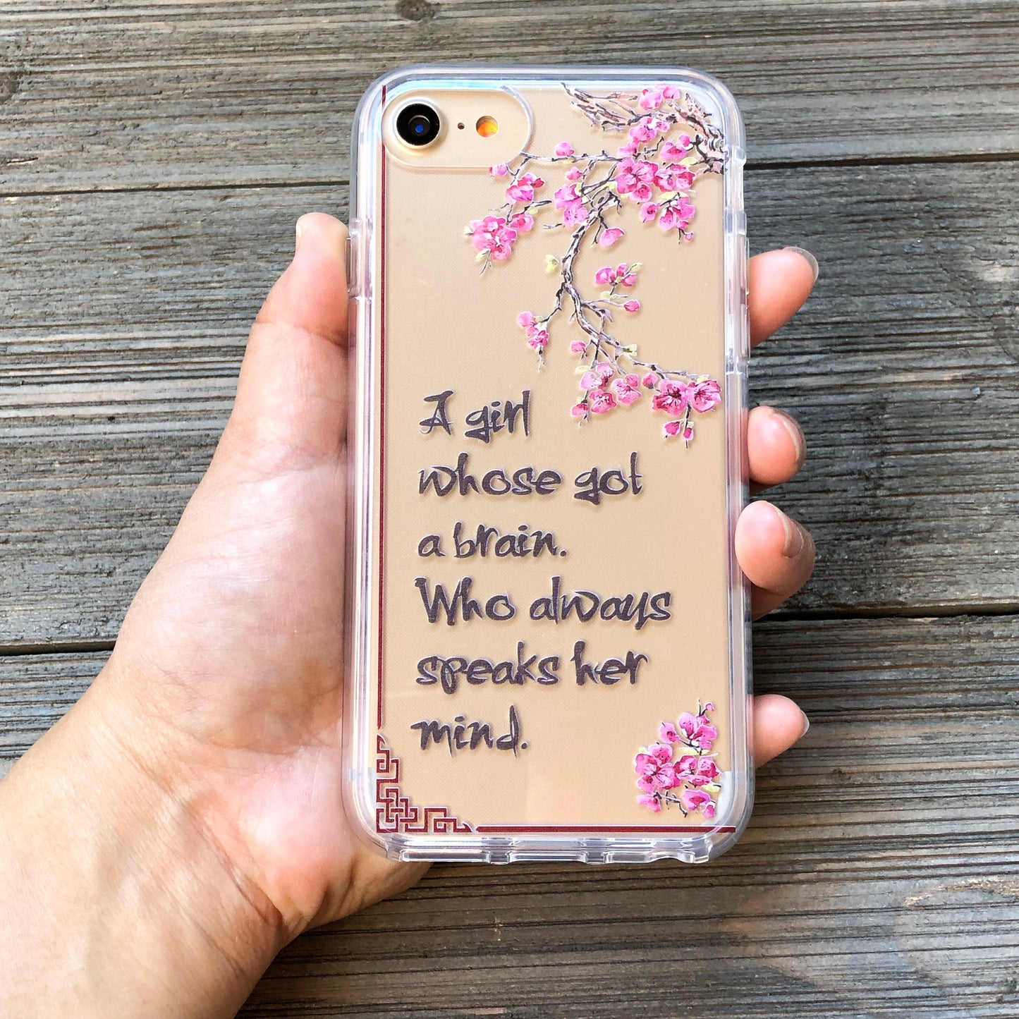 Girl With a Brain iPhone Case