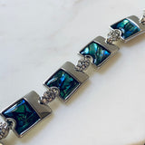 abalone shell link bracelet