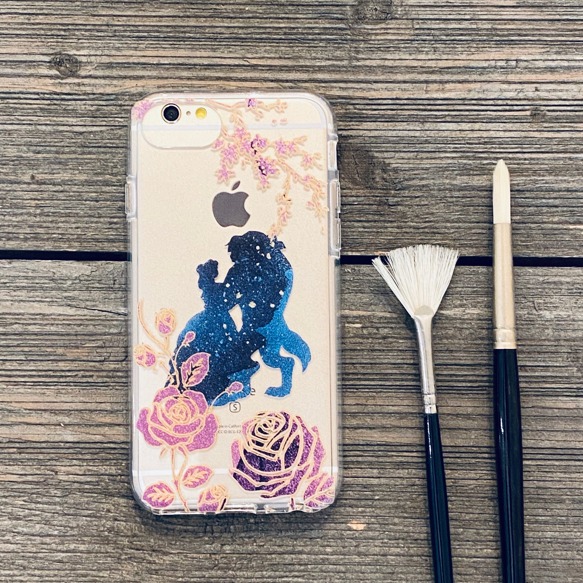 beauty and beast dancing phone case