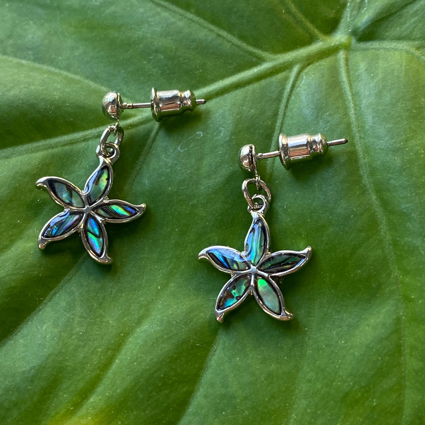 Star Flower Dangle Earrings