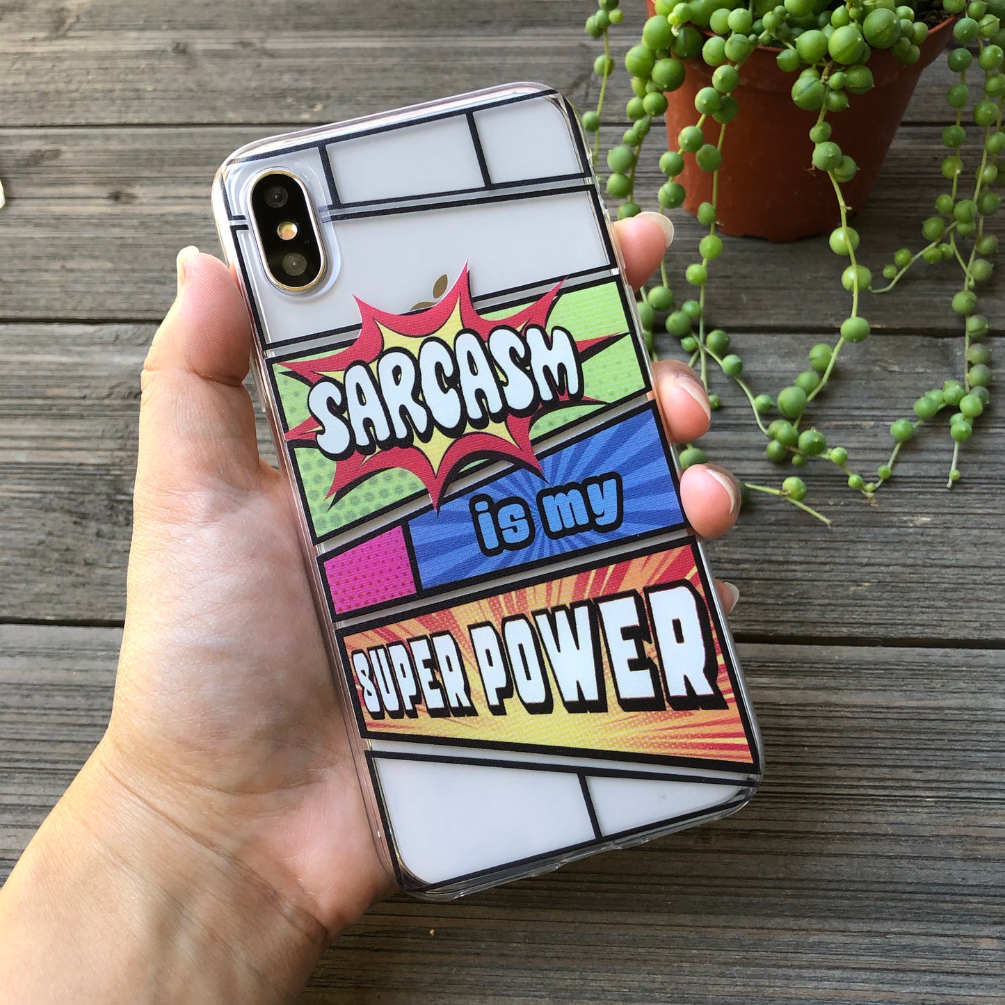 Sarcasm Is My Superpower iPhone Case