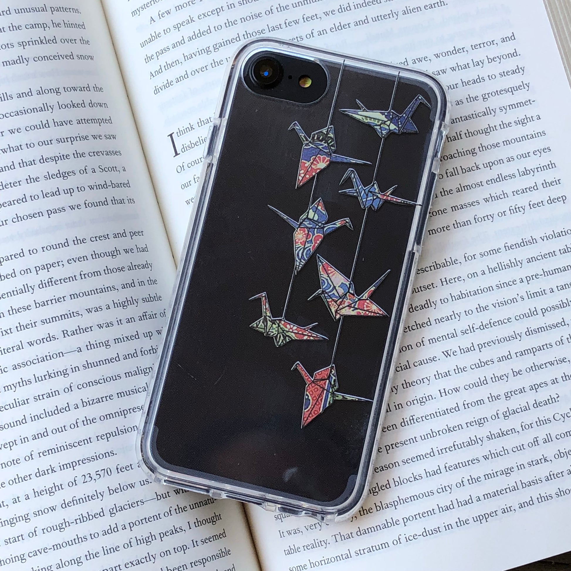 paper folding swans iphone case