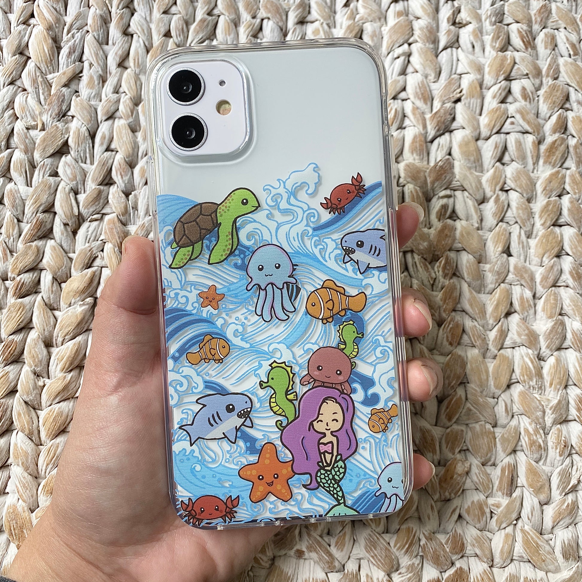 chibi fish iphone case