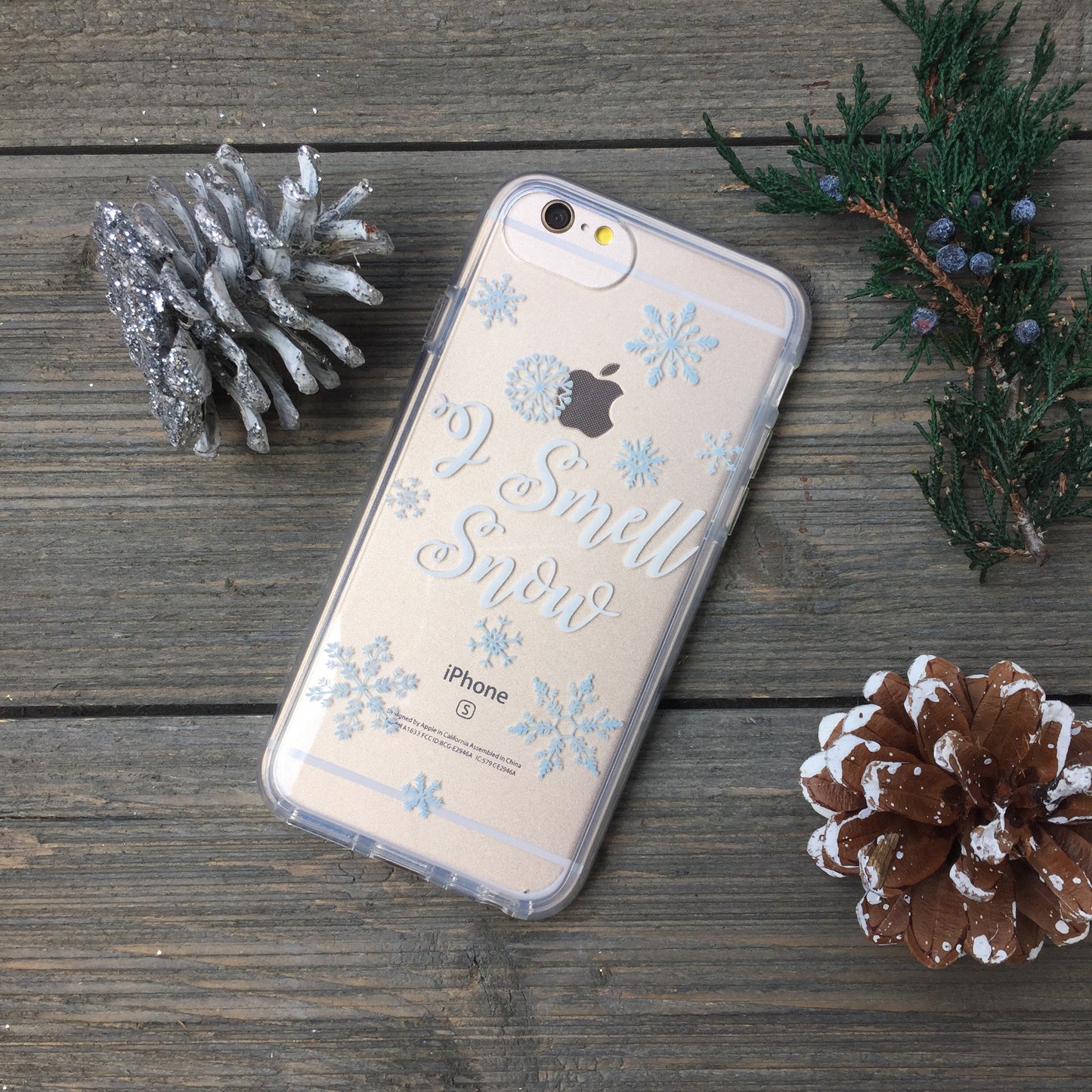 snowflakes phone case