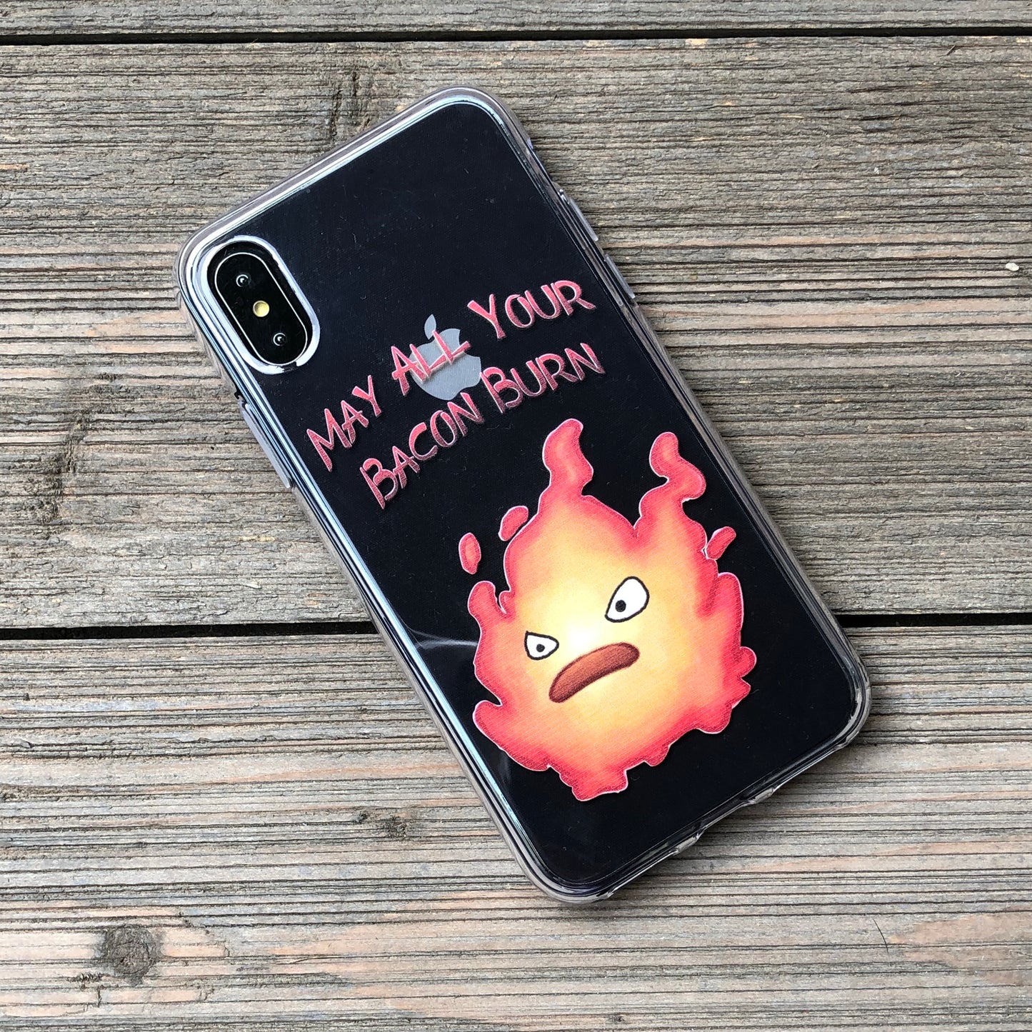 bacon burn fire spirit iphone case