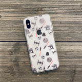 dark side pattern phone case