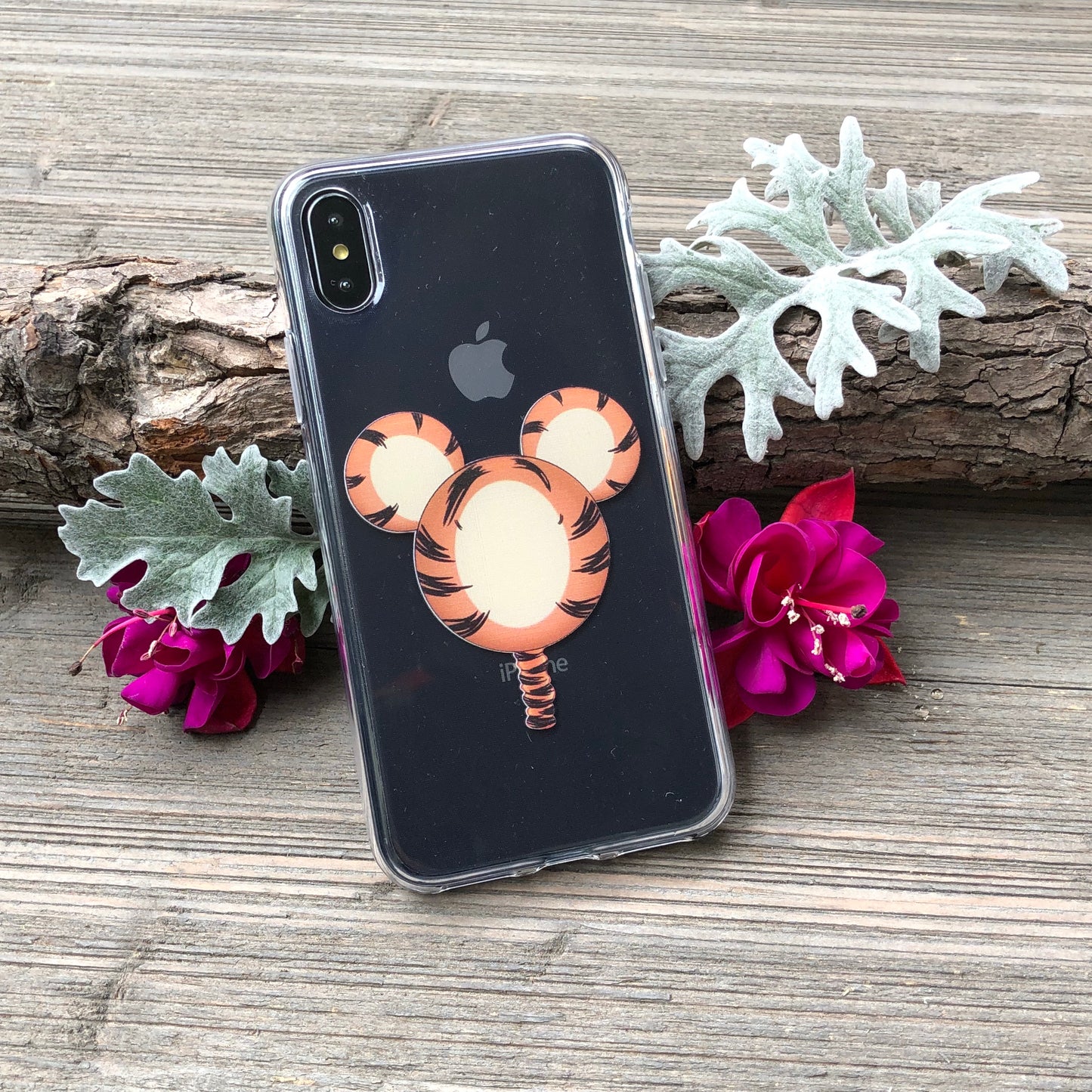 mouse ears tiger design iphone case