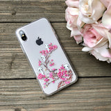 forest spirits with cherry blossoms phone case