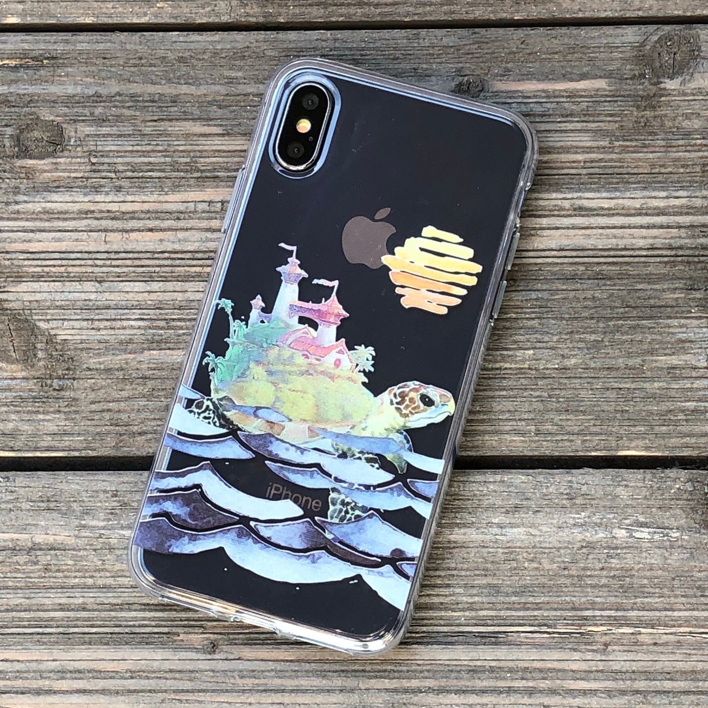 fantasy sea turtle iphone case
