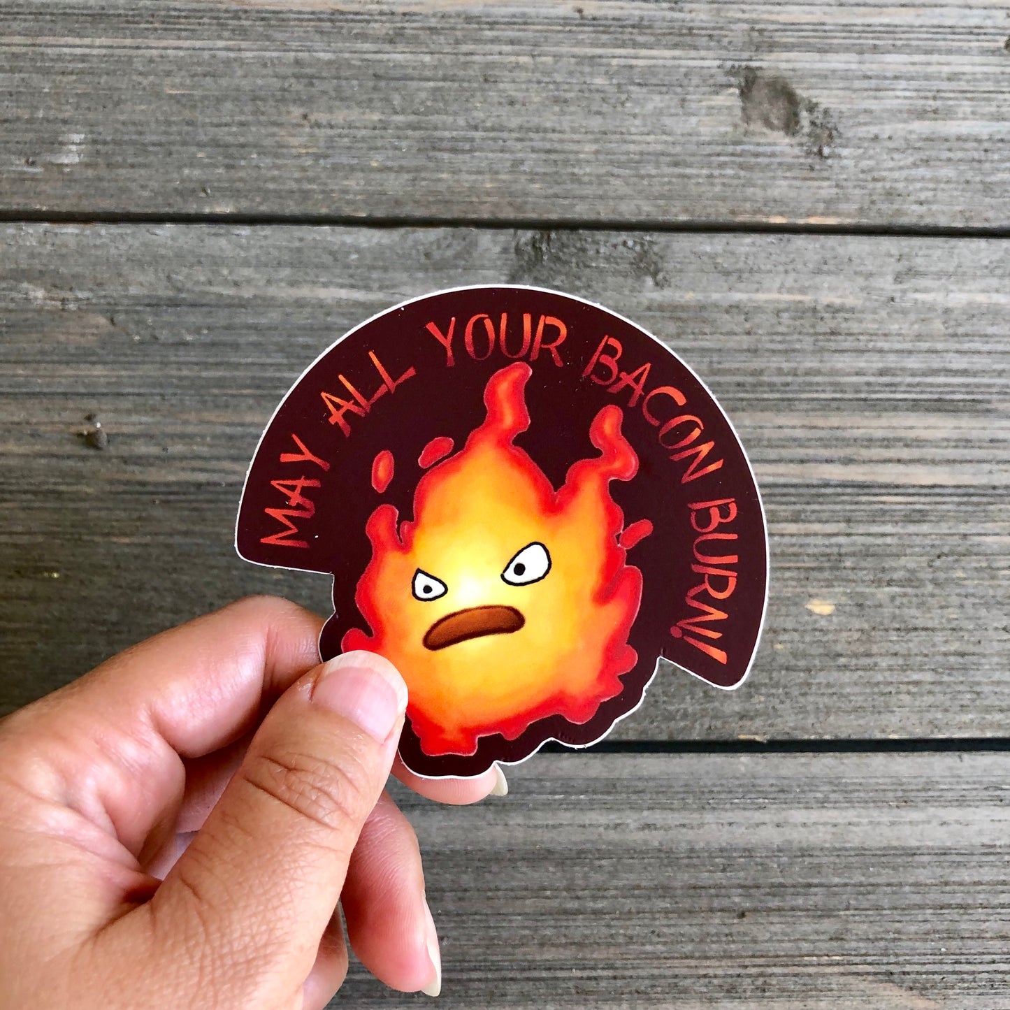 Bacon Burn Vinyl Sticker